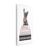 Stupell Industries French Bulldog Pink Fashion Books Wall Plaque Art, 10" x 15" - 2 of 4
