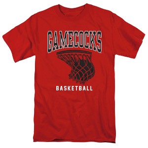 Jacksonville State University Basketball Hoop Adult T-Shirt Red - 1 of 4