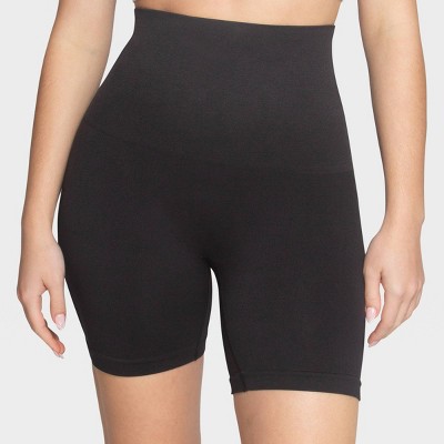 Image of Belly Bandit Postpartum Slim Straight Compression Maternity Bike Shorts - Black S