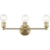Livex Lighting Lansdale 3 - Light Vanity in  Antique Brass - 3 of 4