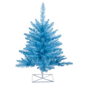 Vickerman Sky Blue Fir Artificial Christmas Tree - 1 of 3
