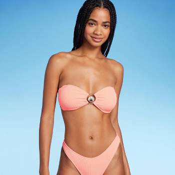 Pink Twist Bandeau Bikini Top X22020
