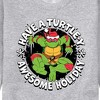 Men's - Teenage Mutant Ninja Turtles - Have A Turtley Awesome Holiday Graphic Fleece Sweatshirt - 2 of 4