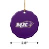 McKendree University Primary Logo Porcelain Scalloped Holiday Christmas Tree Ornament  2.8" (7.1 cm) - 3 of 4