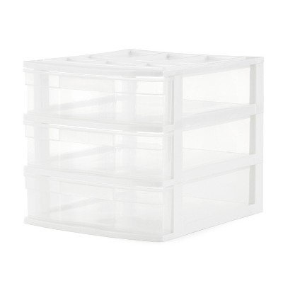  Organizer Mini 3 Drawer Wht Sm : Office Products