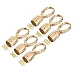 Unique Bargains Cord End Cap With Screws Finding for Tassel Jewelry Making 6 Pcs - 1 of 4