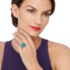 Ross-Simons Oval Turquoise Floral Ring in Sterling Silver - 2 of 4