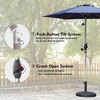 CAVINAS 10 FT Patio Umbrella with Push Button Tilt and Crank,Market Umbrella with 8 Sturdy Ribs for Backyard,Poolside,Deck, - 4 of 4