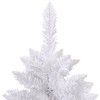 vidaXL Modern-Style Artificial Hinged Christmas Tree - Lifelike PVC Tips - Sturdy Metal Stand - White Color - Total Height: 70.9 Inches - 4 of 4