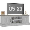 Farmhouse TV Stand, TVs Entertainment Center with Storage Cabinets - 3 of 4