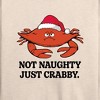Women's - Instant Message - Not Naughty Just Crabby Christmas Lightweight French Terry Slouchy - 2 of 4