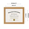 Americanflat Diploma Frame with shatter-resistant glass - Available in a variety of sizes - 2 of 4