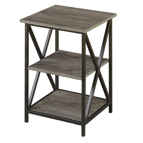 Tucson 3 Tier End Table - Weathered Gray - Johar Furniture ...