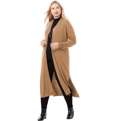 Jessica London Cotton Cashmere Duster Sweater