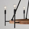 Capital Lighting Jonah 6 - Light Chandelier in  Light Wood/Matte Black - 3 of 4