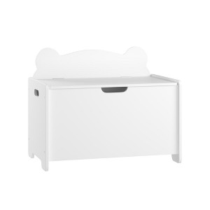 Dexmalle Wooden Kids Toy Organizer Storage Bin,White - 1 of 4