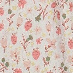 pink flowers on cream background