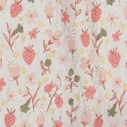 pink flowers on cream background