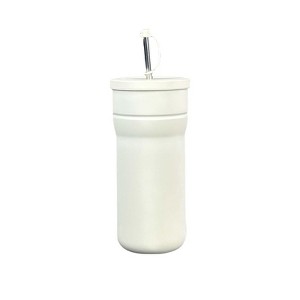 28.75oz/850ml stainless steel straw cup, insulated coffee cup for car - 1 of 4