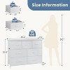 Bestier Dresser for Bedroom with 7 Fabric Drawers, Chest Organizer Units for Clothing, Closet, Bedroom, Storage Tower with Cabinet - 2 of 4