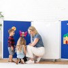 ECR4Kids Mobile Dry-Erase and Flannel Room Divider, 3-Panel, School Supplies - 4 of 4