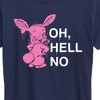 Women's - Instant Message - Punk Rabbit Oh Hell No Short Sleeve Graphic T-Shirt - 2 of 4