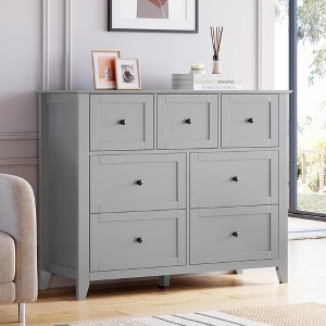7 Drawers Dresser for Bedroom, Farmhouse Wood Dressers & Chest of Drawers for Clothes - 1 of 4