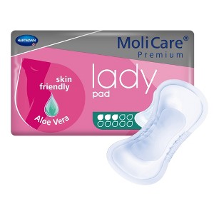 MoliCare Premium Lady Pads Bladder Control Pad Moderate Absorbency 5-51/2 X 13 Inch - 1 of 3