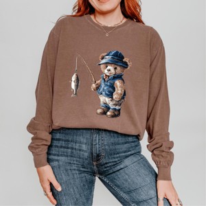 Simply Sage Market Teddy Bear Fisherman Garment Dyed Long Sleeve - 1 of 4
