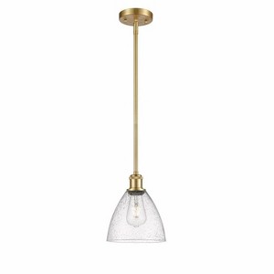 Bristol Glass - 1 Light Mini Pendant In Industrial Style-9.25 Inches Tall and 7.5 Inches Wide - 1 of 1