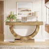 Tribesigns 59.06" Wooden Console Table with Half-Circle Base - 2 of 4