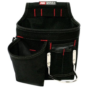 McGuire-Nicholas Polyester Tool Pouch 6 pocket Black 1 pc