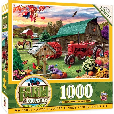 MasterPieces Inc Harvest Ranch 1000 Piece Linen Jigsaw Puzzle