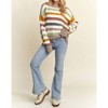 Women's Multicolor Stripe Sweater - ADORA - 4 of 4