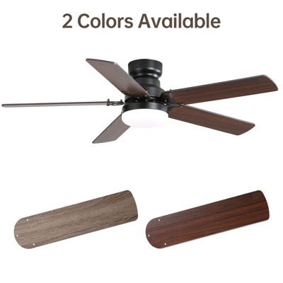 Sofucor 42'' Lighted Ceiling Fan for Indoor/Outdoor with 5 MDF 2-color Blades