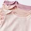 Baby Girls' 3pk Sleeveless Cotton Bodysuit - Cloud Island™ Pink - image 3 of 4