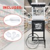 KWPZQEB Popcorn Machine with Cart, Stainless Steel Maker Machine with 2-Switch Design, 8/6 Oz Kettle Makes Up to 32/24 Cups, Events, Home Theater - 2 of 4