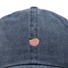 Dalix Lil Peach Embroidered Cotton Summer Cute Outdoor Baseball Cap Dad Hat Womens - 2 of 4