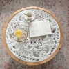 Racxily Round Wood Coffee Table with Glass Top, Circle Center Table & Removeable Tempered Glass top, Cocktail Table for Living Room , Home - 4 of 4