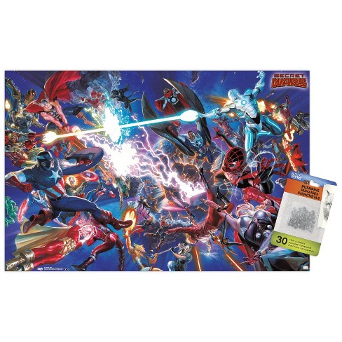 Trends International Marvel Comics - Secrets Wars - Battle Unframed Wall Poster Prints - image 1 of 4