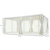 Resenkos Outdoor Garden Gazebo, Sunshade Gazebo Canopy,12' x 19' Pergola with Adjustable Louvered, Outdoor Pergola with Curtains and Netting, Cream - 4 of 4