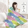 Wikineon Colorful Capybara Flannel Blankets Capybara Rodent Animal Blankets For Bed Sofa Couch Super Soft Lightweight Animal Blanket - 3 of 4