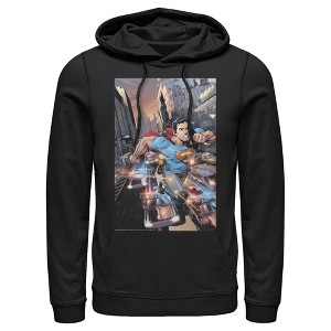 Men's Superman Hidden Hero Glimmer Pull Over Hoodie - 1 of 3