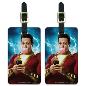 Shazam! Movie Bubblegum Poster Luggage ID Tags Set of 2 - 1 of 4