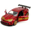 2016 Chevrolet Camaro Red Metallic and Gold and Iron Man Diecast Figure "The Avengers" 1/32 Diecast Model Car by Jada - 3 of 4