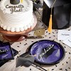 Creative Converting 2025 Graduate School Spirit Purple Paper Plate and Napkin Kit 36ct - 2 of 4