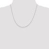 Black Bow Jewelry 0.9mm Sterling Silver Diamond Cut Solid Round Spiga Chain Necklace - 2 of 4