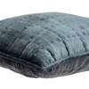 Parkland Collection,Anajar Charcoal Solid Quilted Throw Pillow - 4 of 4