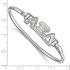 Black Bow Jewelry Sterling Silver Alpha Xi Delta Greek Life Bangle Bracelet 8 Inch - 2 of 3