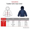 Rokka&Rolla Toddler Little Girls' Light Puffer Jacket Winter Coat - 2 of 4